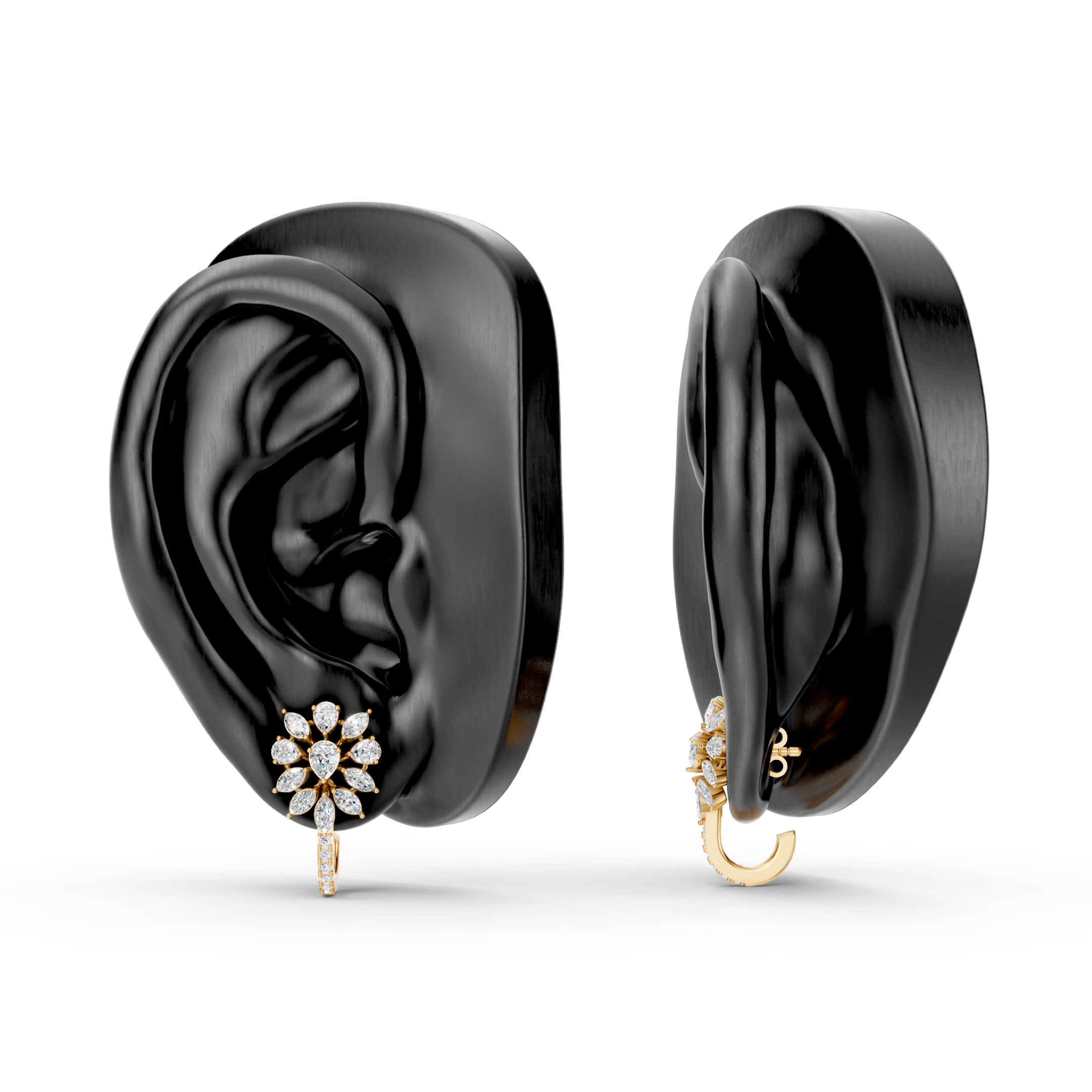 Lab-Grown Diamond Marquise Stud Earrings