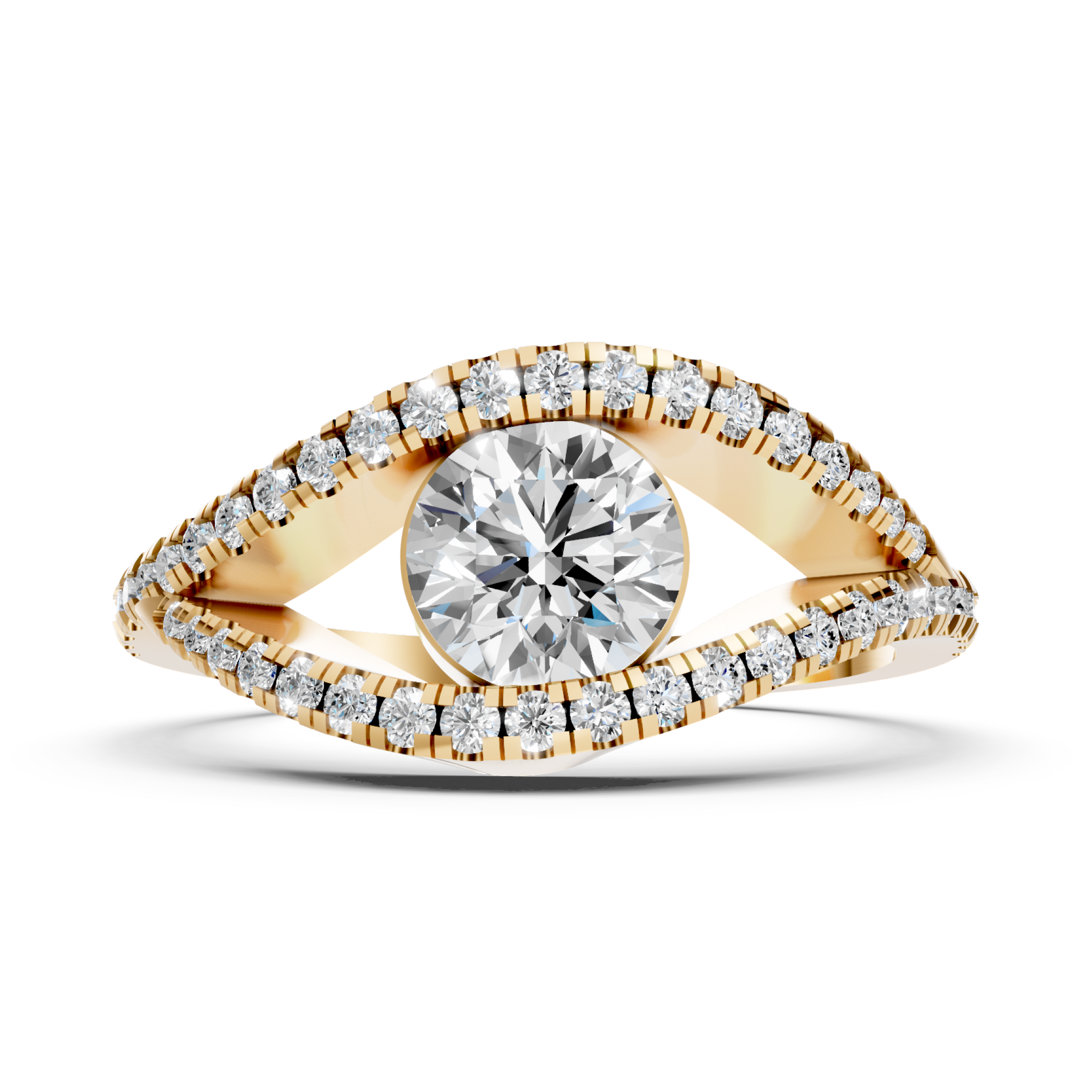 Lab-Grown Diamond Marquise Halo Eye Ring