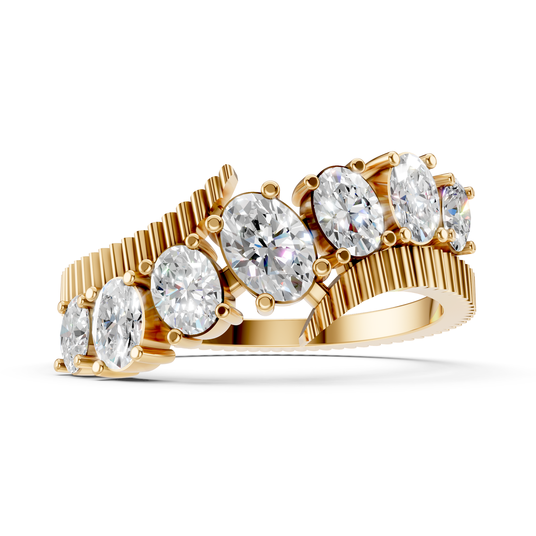 Lab-Grown Diamond Half Eternity Band