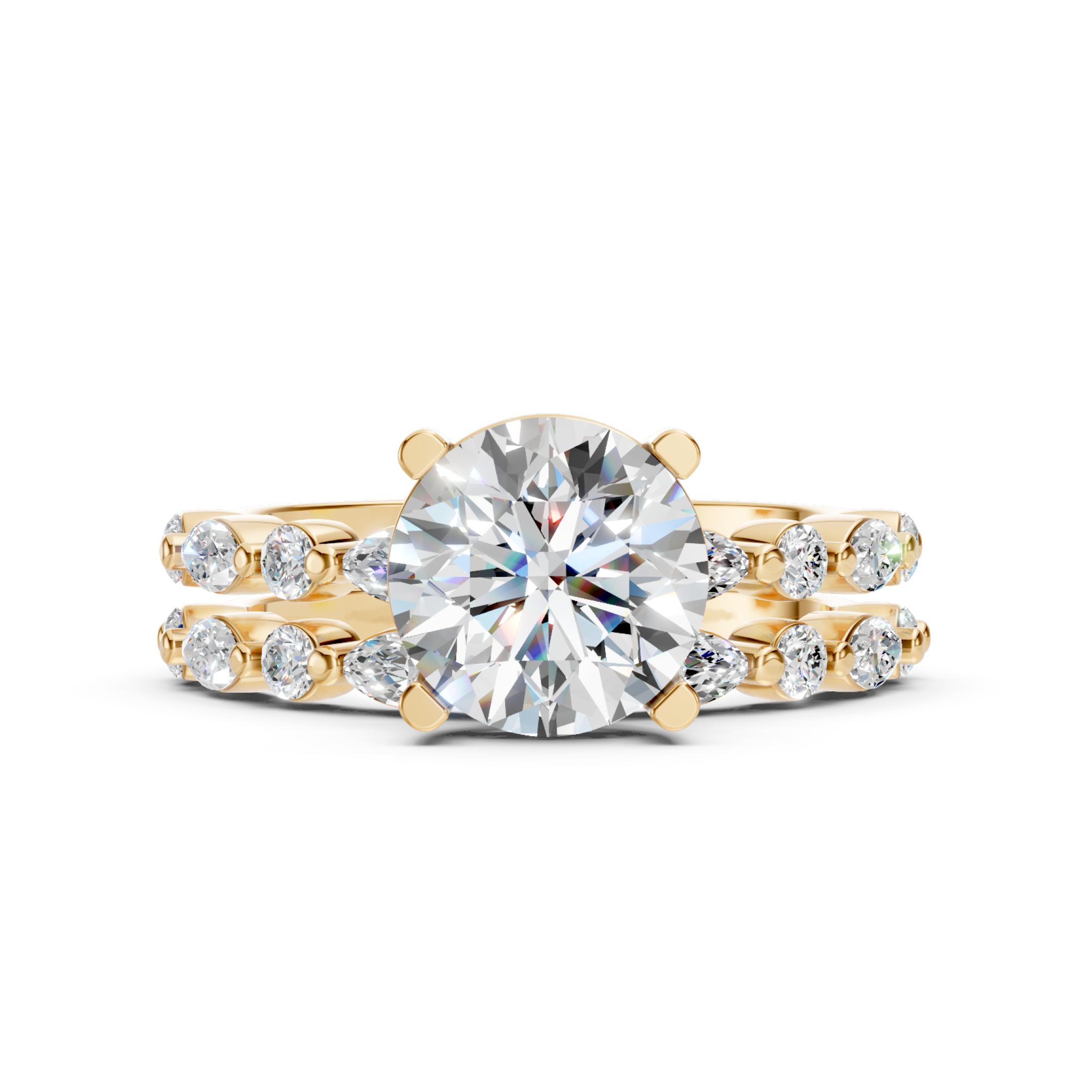Lab-Grown Diamond Oval Halo Ring