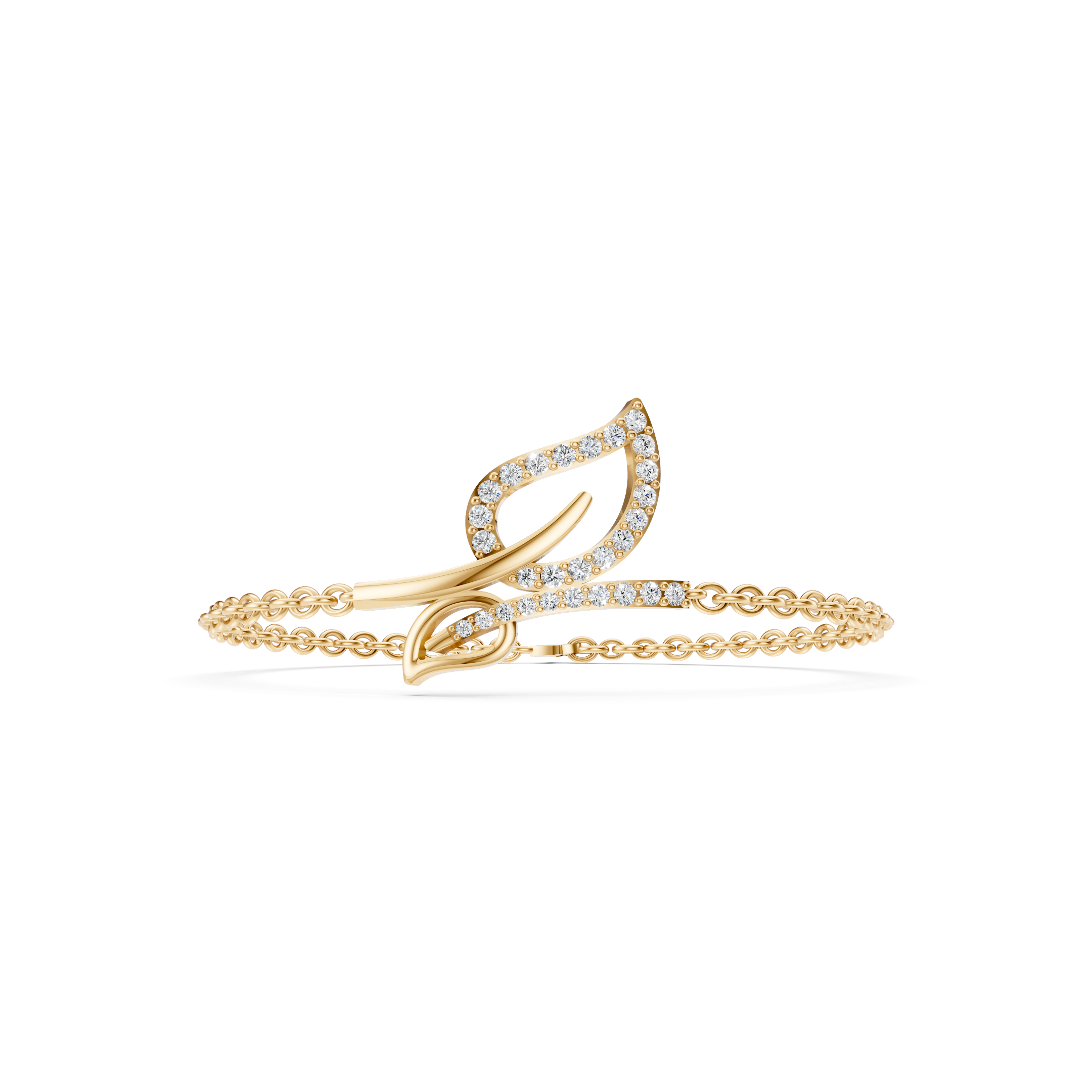 Lab-Grown Diamond Pear Duo Twist Bracelet