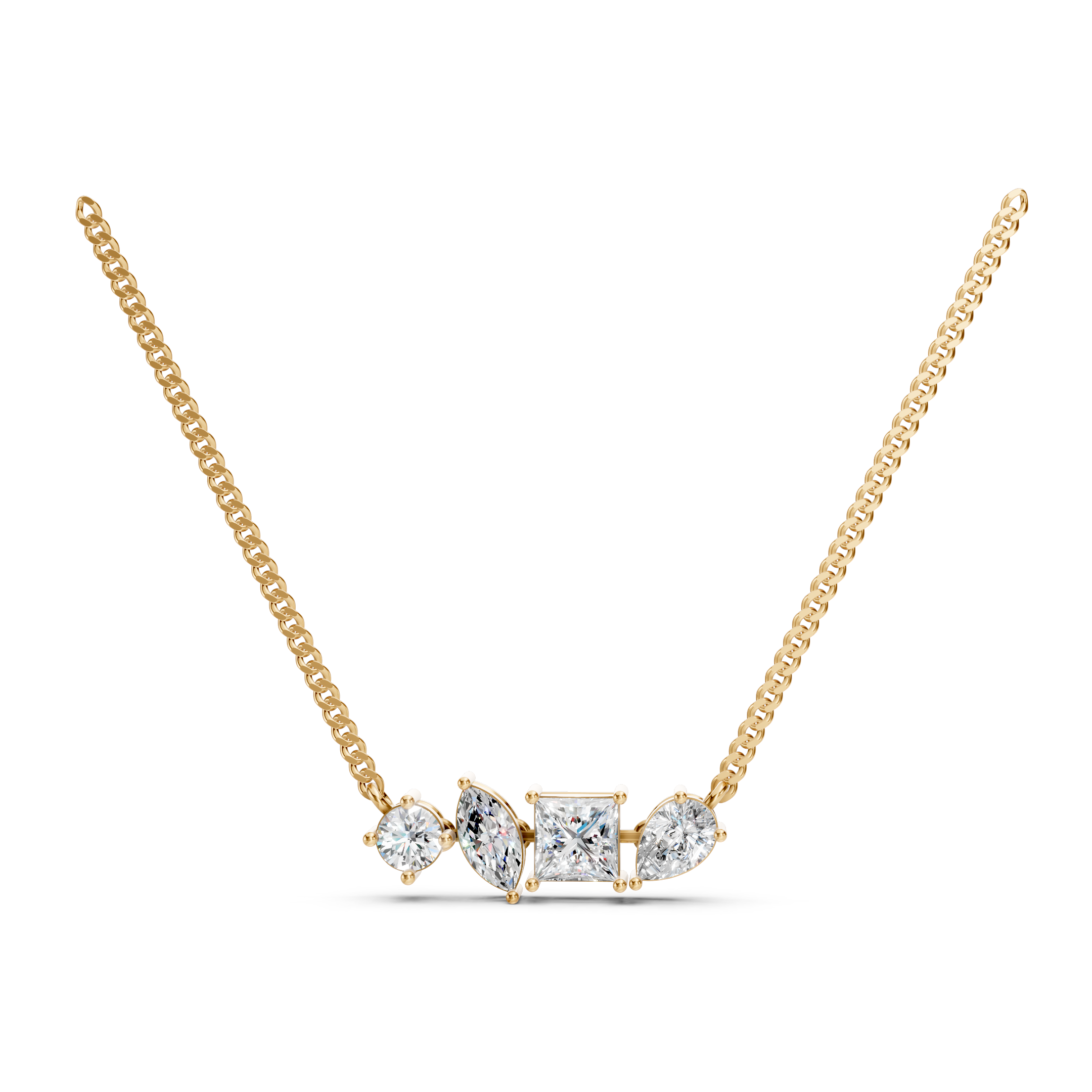 Lab-Grown Diamond Layered Crescent Tanmaniya