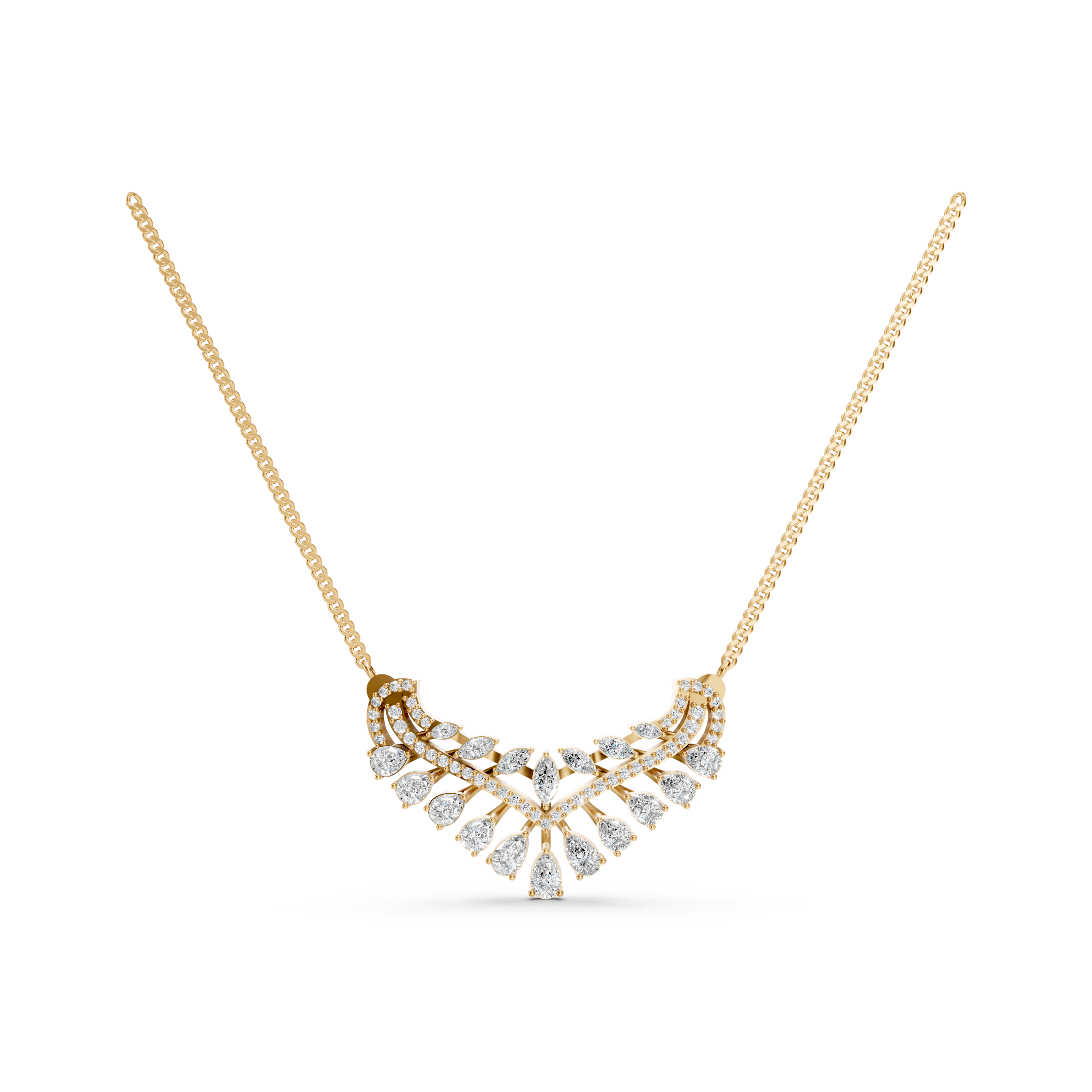 Lab-Grown Diamond Triple Halo Cluster Tanmaniya