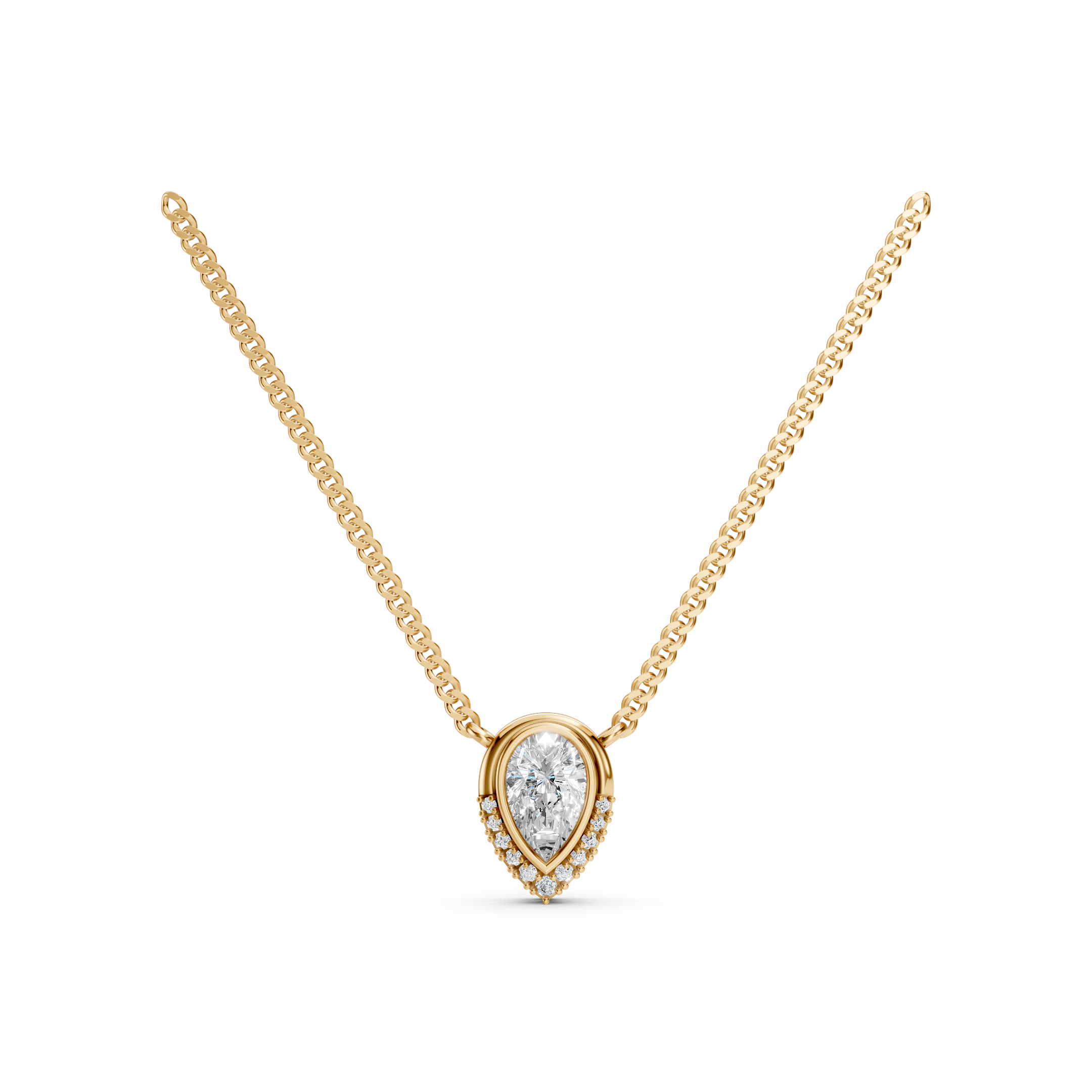 Lab-Grown Diamond Twin Oval Drop Tanmaniya