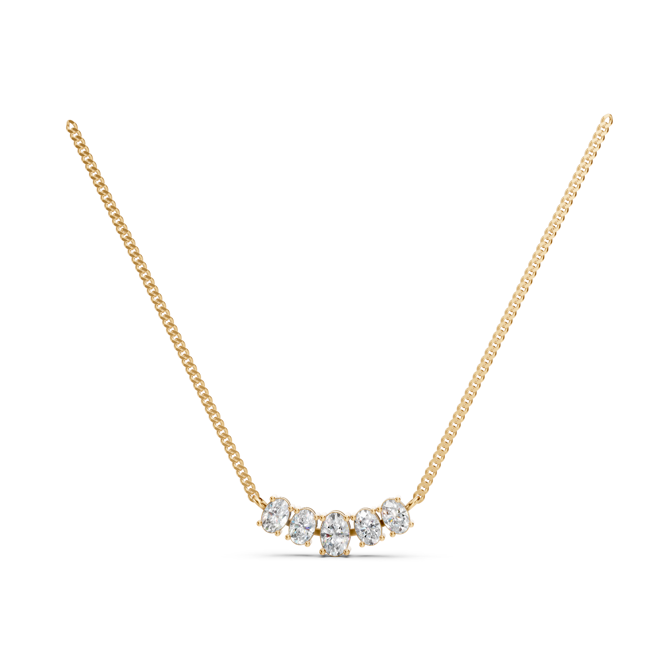 Lab-Grown Diamond Crescent Solitaire Tanmaniya