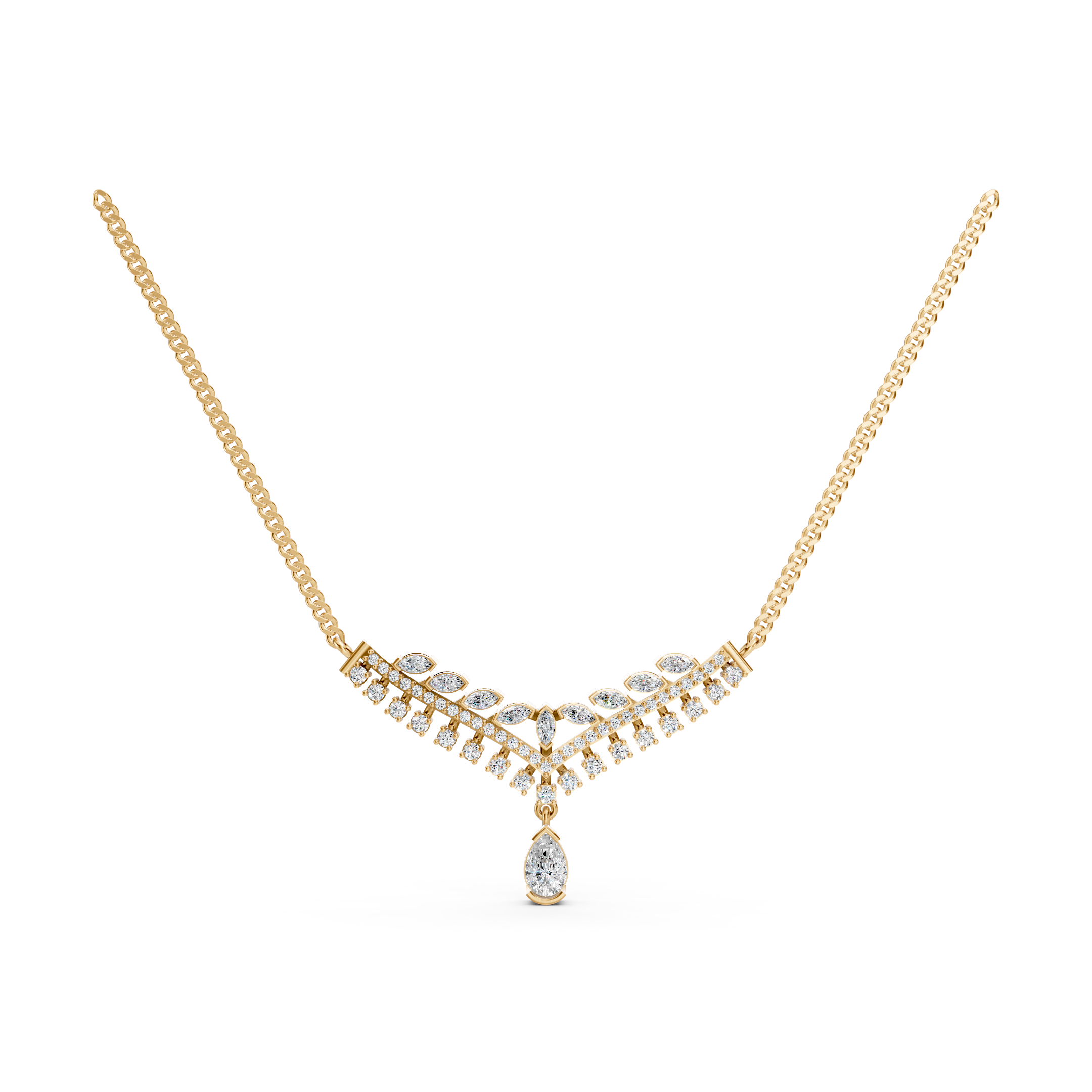 Lab-Grown Diamond Graduated Oval Line Tanmaniya