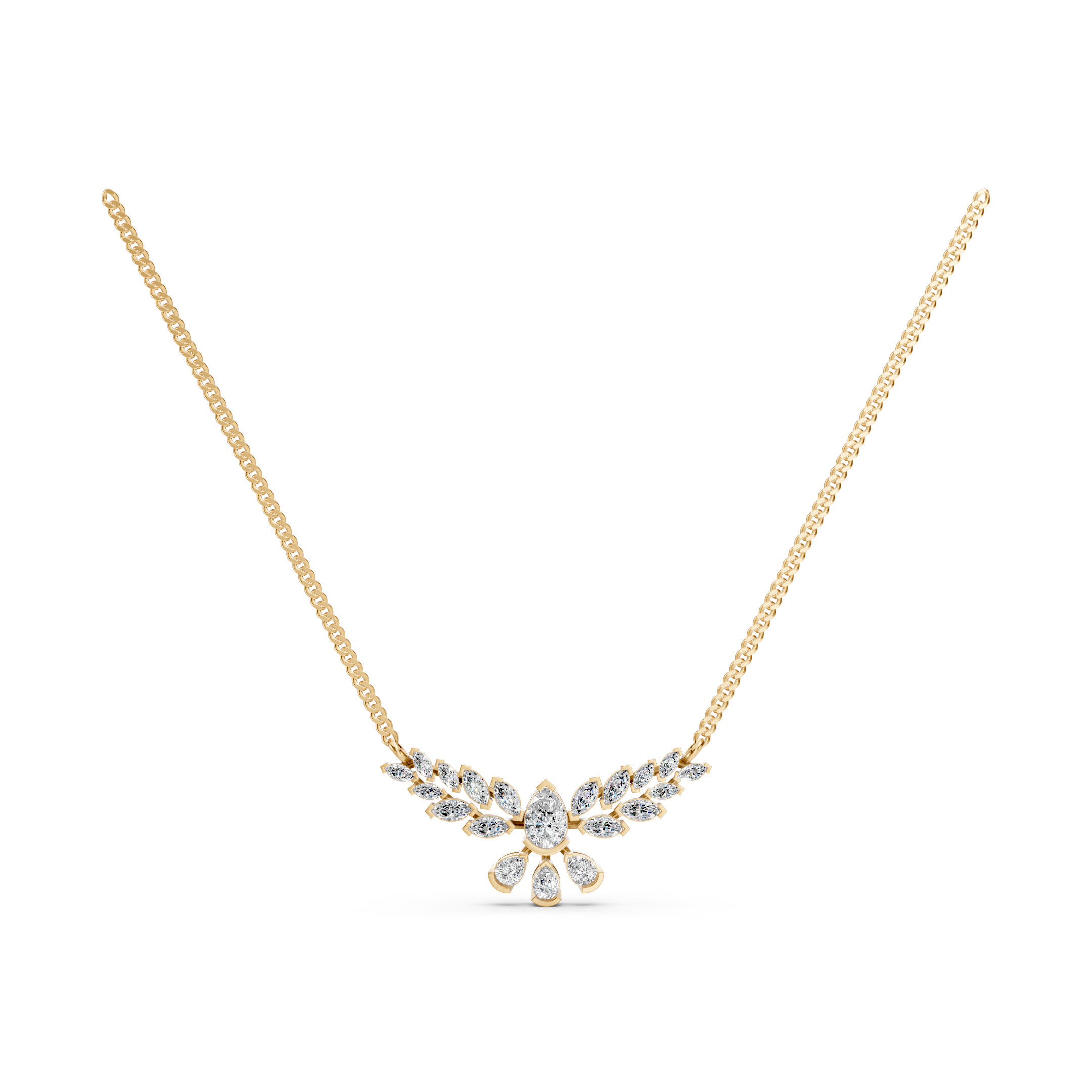 Lab-Grown Diamond Twin Pear Minimal Tanmaniya