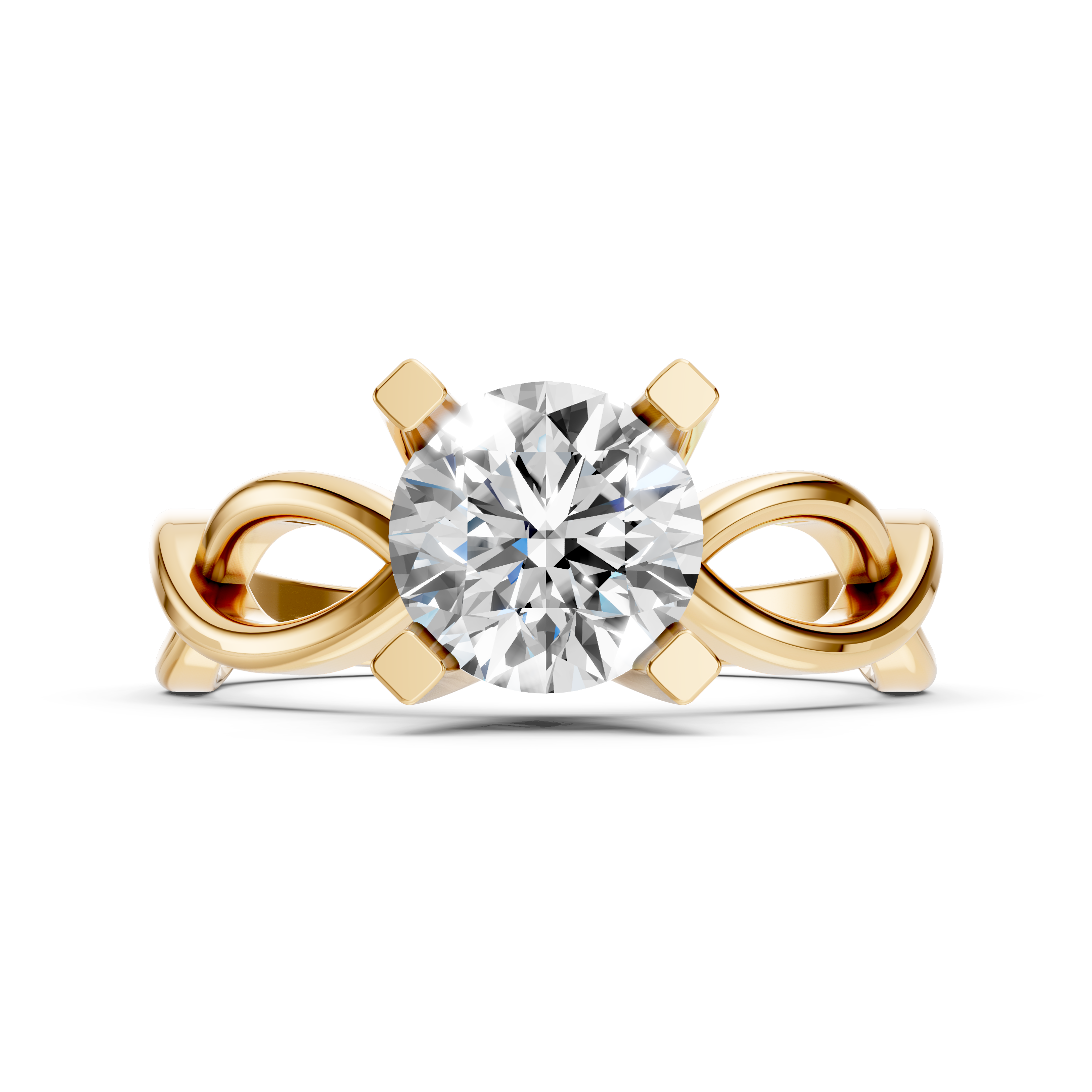 Lab-Grown Diamond Infinity Twist Solitaire